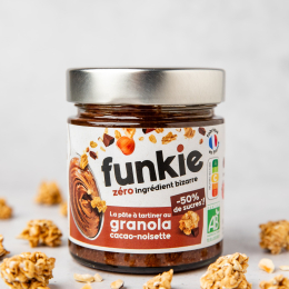 Pâte à tartiner au granola cacao-noisette